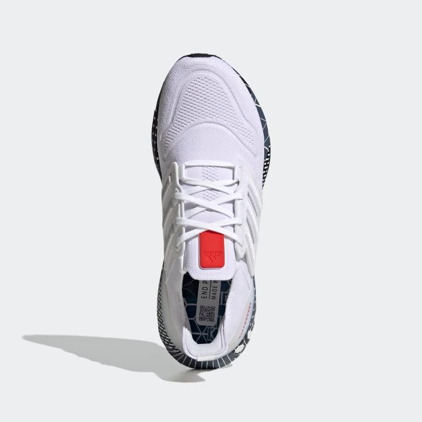 Мужские кроссовки Adidas Ultraboost 22 Heat.rdy для бега, белый/красный/ярко-красный — фото 3