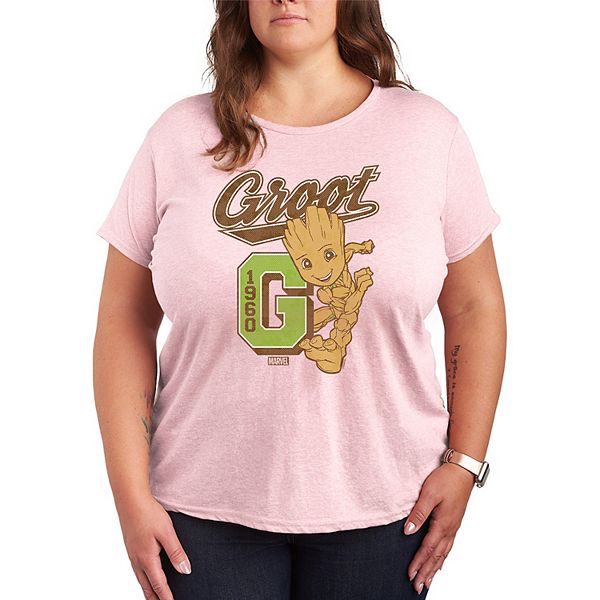 

Футболка с принтом Guardians of the Galaxy Groot Plus size Marvel, Heather Pink, Розовый, Футболка с принтом Guardians of the Galaxy Groot Plus size Marvel, Heather Pink
