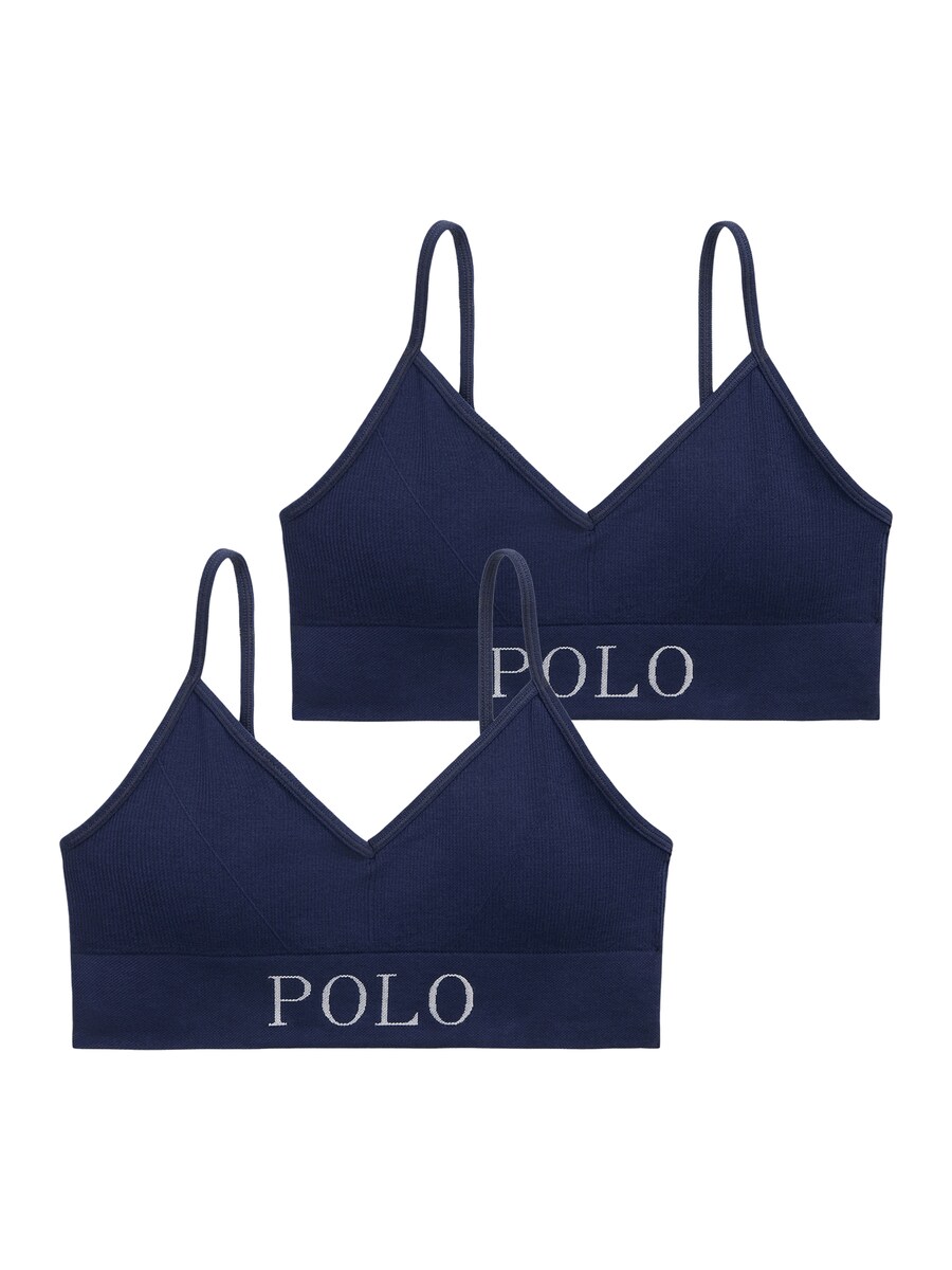 

Бюстгальтер-бралетт Polo Ralph Lauren Ribbed Seamless, темно-синий