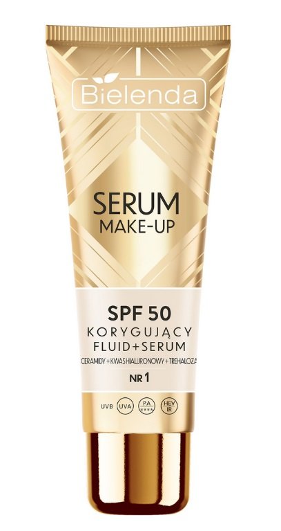 

BIELENDA SERUM MAKE-UP CORRECTING FLUID+SERUM SPF50 №. 1 30G