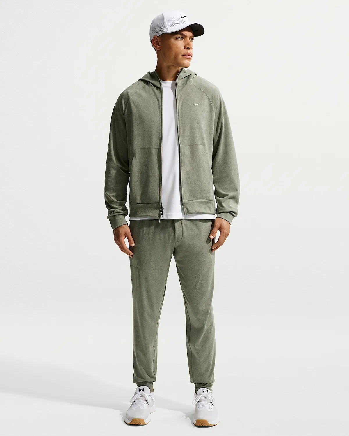 Мужские спортивные штаны Nike Primary NanoKnit Dri-FIT с защитой от УФ, Light Army/Medium Olive/Heather/Light Army