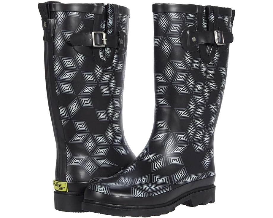 

Ботинки Western Chief Printed Tall Rain Boot, цвет Cubique