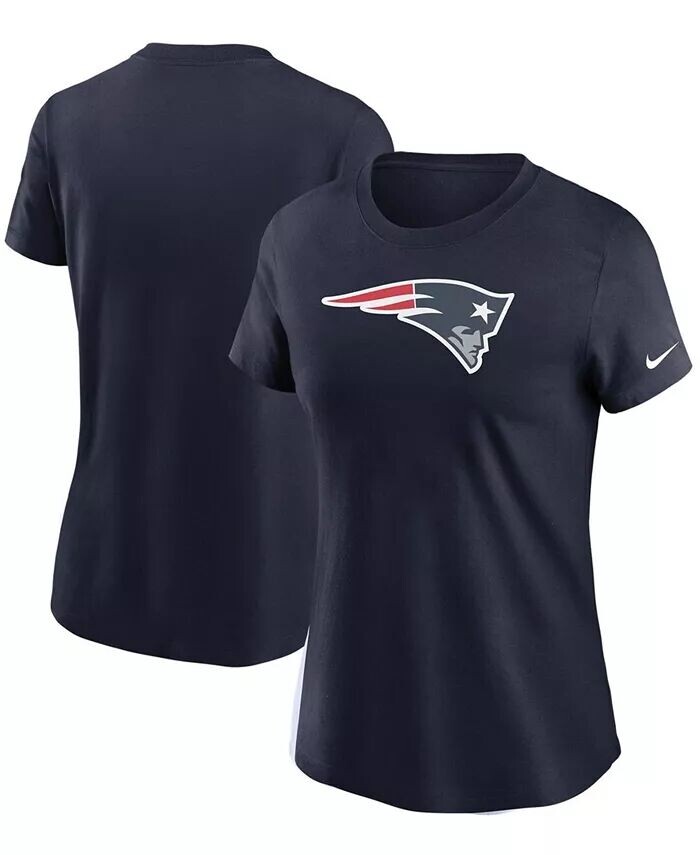 

Женская темно-синяя футболка с логотипом New England Patriots Essential Nike