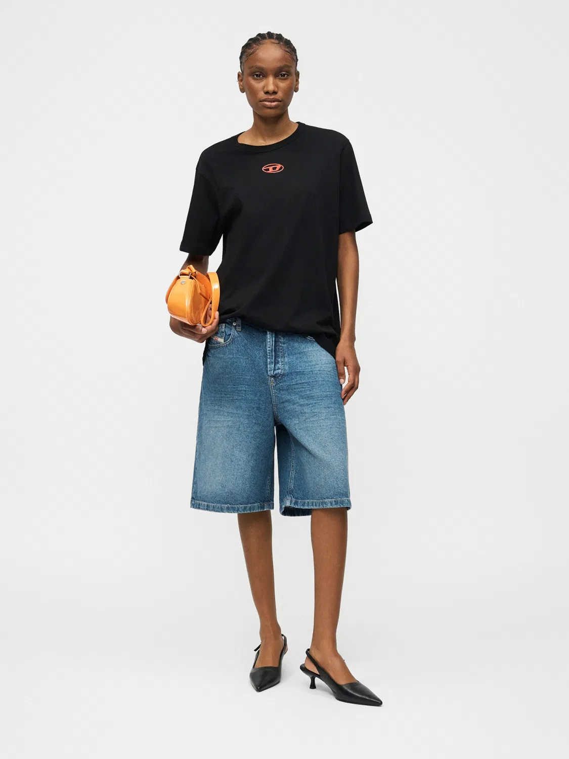 Джинсы Diesel Wide leg Jeans DE-SIRE синего цвета — фото 4