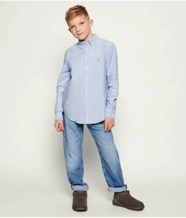 Рубашка regular fit Polo Ralph Lauren, небесно-голубой — фото 2