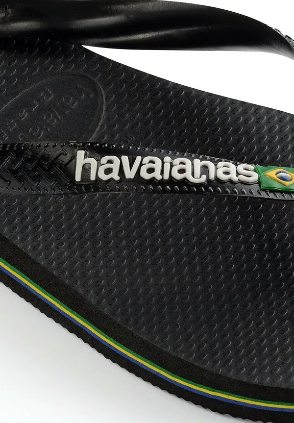Шлепанцы havaianas с бразильским логотипом для бассейна Havaianas, Black Black — фото 4