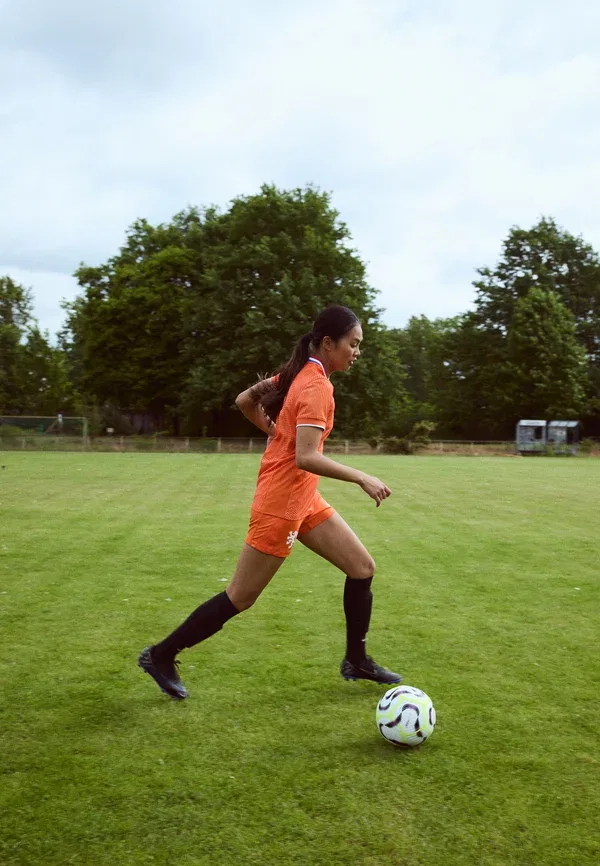 Шорты домашние Nike Performance Netherlands KNVB Stadium, оранжевый/белый — фото 2