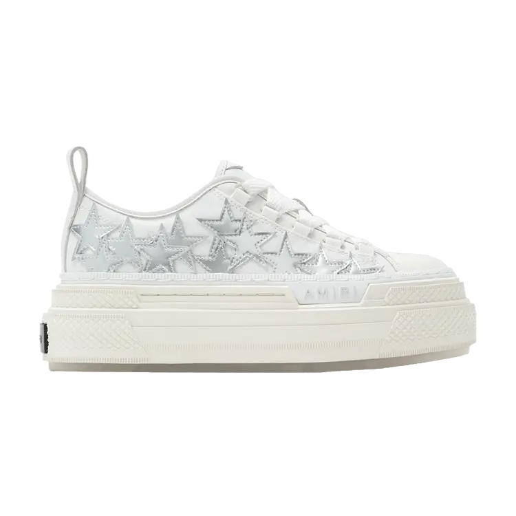 

Кроссовки Amiri Wmns Stars Platform Court Low White Silver, белый