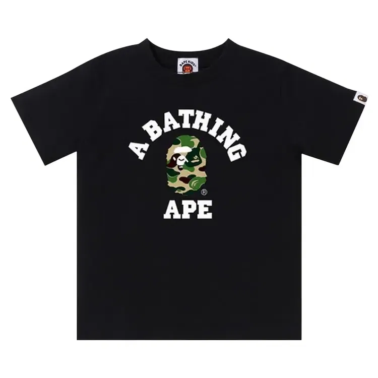 Футболка BAPE Abc Camo College Tee, черный