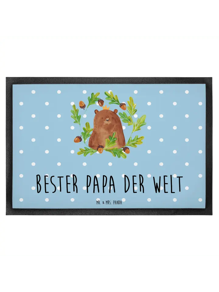 

Коврик для ног Mr. & Mrs. Panda, цвет blau pastell