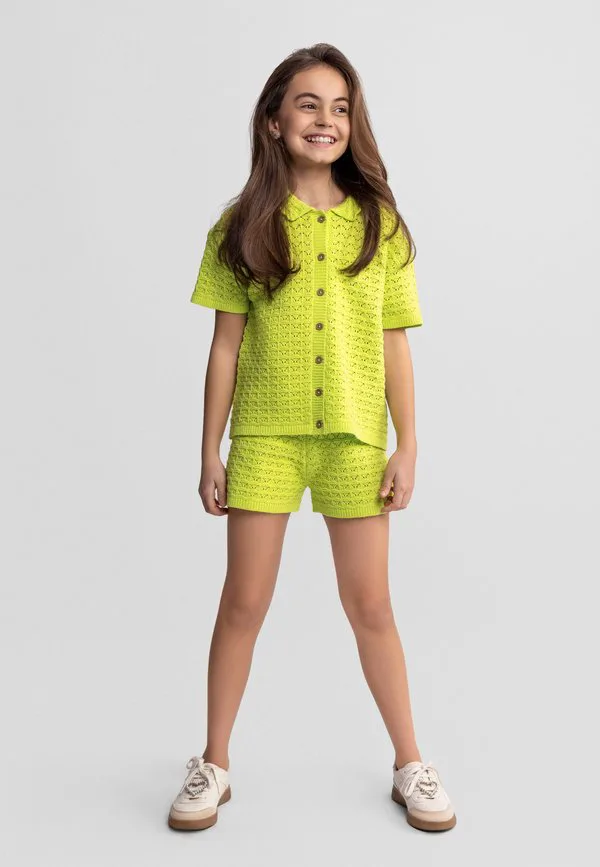 Кардиган с коротким рукавом на пуговицах Minoti, Light Green