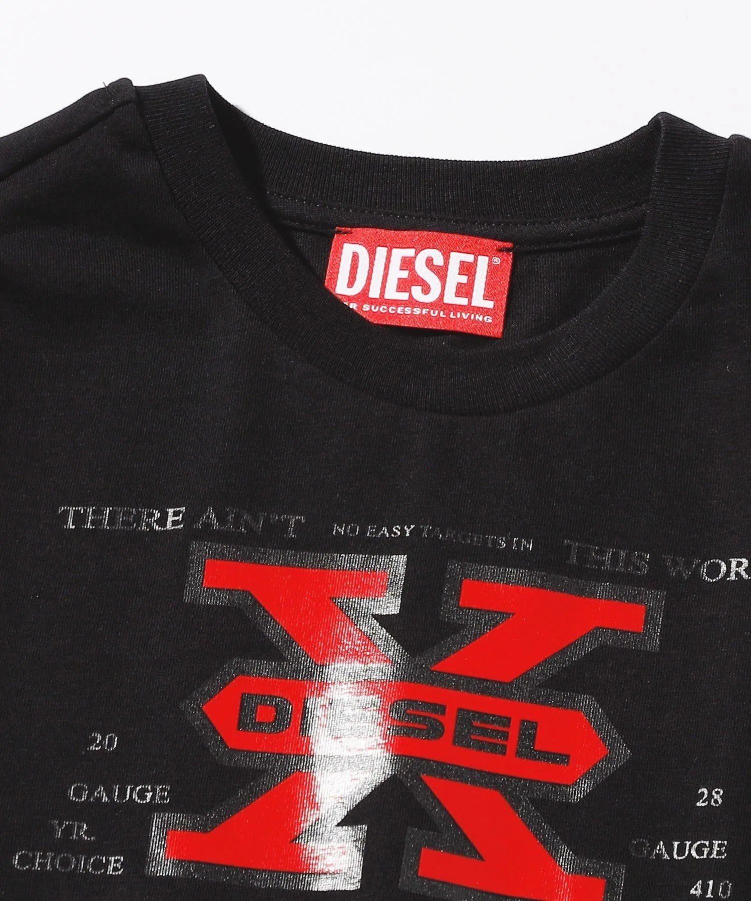 Детская футболка с коротким рукавом DIESEL/(K)DIESEL, Black — фото 3