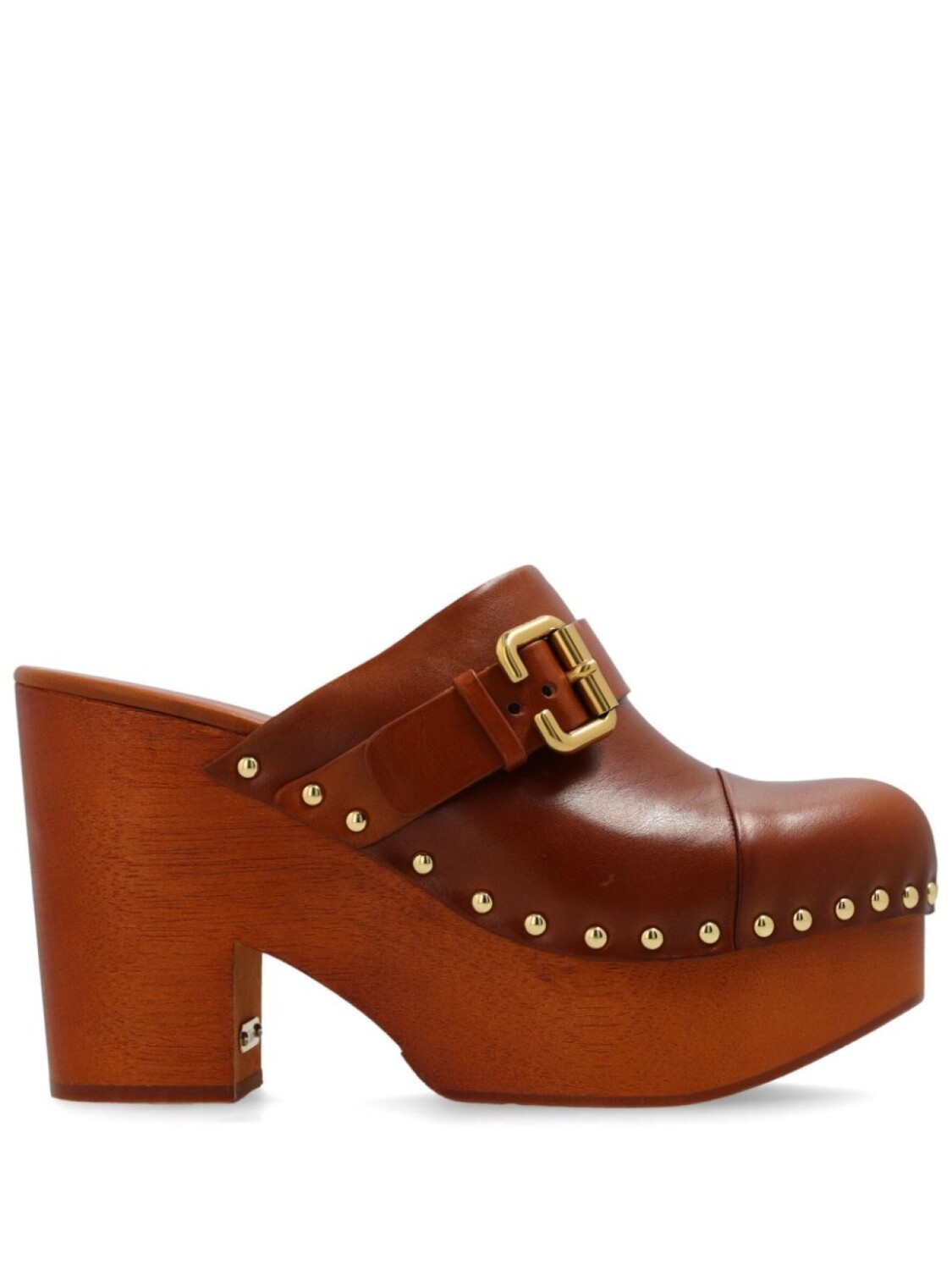 Chloé 120 мм мюли Jeanette, коричневый