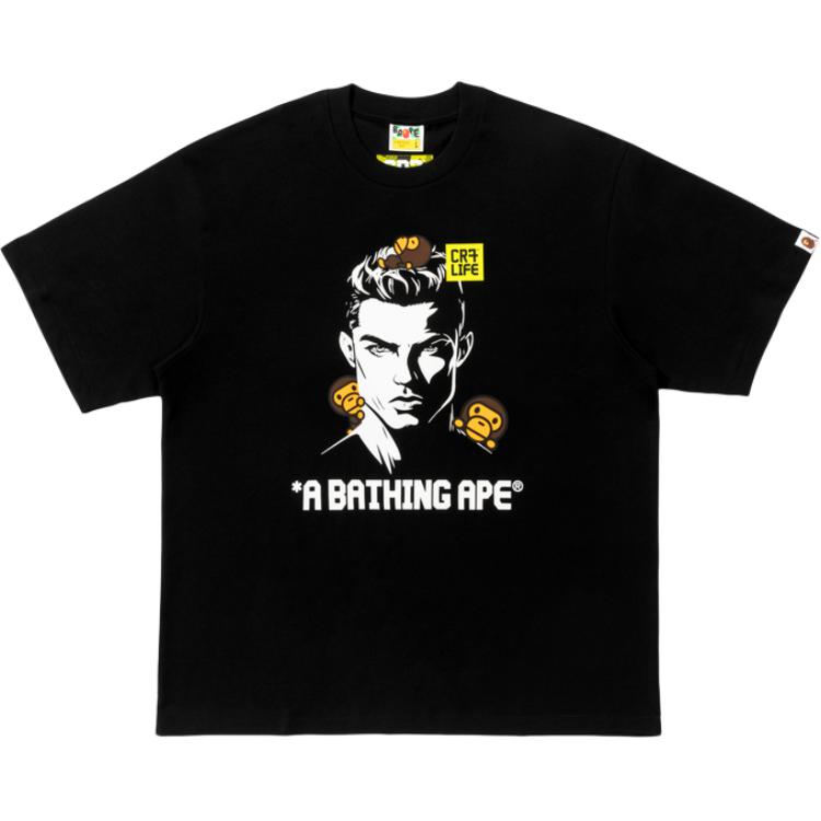 

Футболка мужская CR7 LIFE Collaboration FW25 A BATHING APE, черный