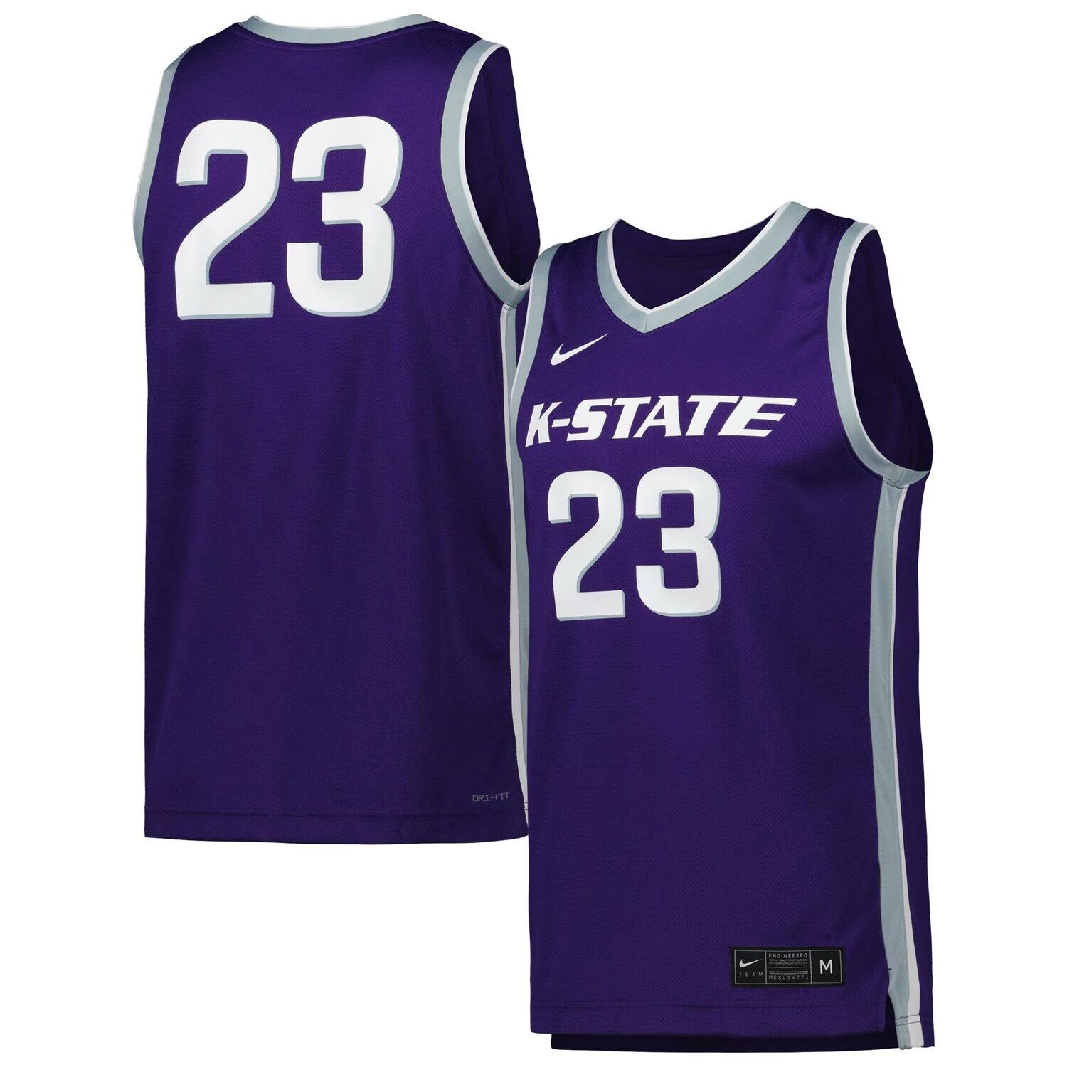 

Реплика мужской баскетбольной майки № 23 фиолетового цвета Kansas State Wildcats Nike, Фиолетовый, Реплика мужской баскетбольной майки № 23 фиолетового цвета Kansas State Wildcats Nike