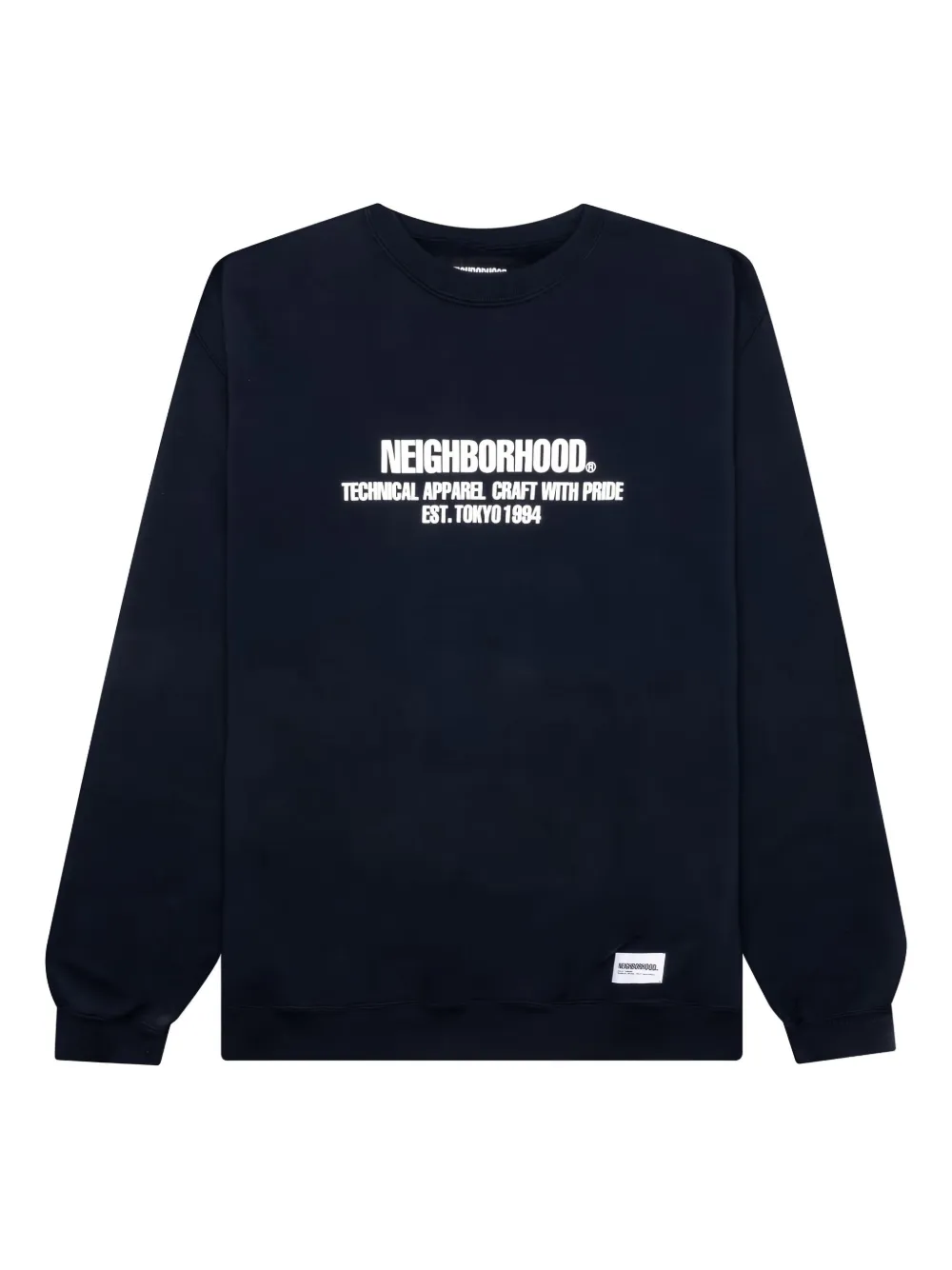 

Толстовка с круглым вырезом и принтом логотипа Neighborhood, синий