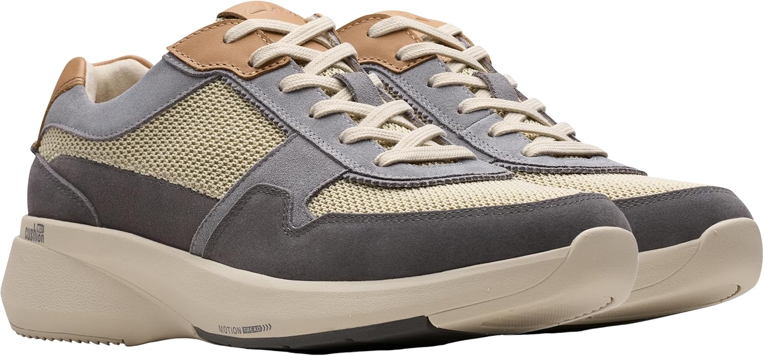 Мужские кроссовки Clarks Lehman Race, серый — фото 4