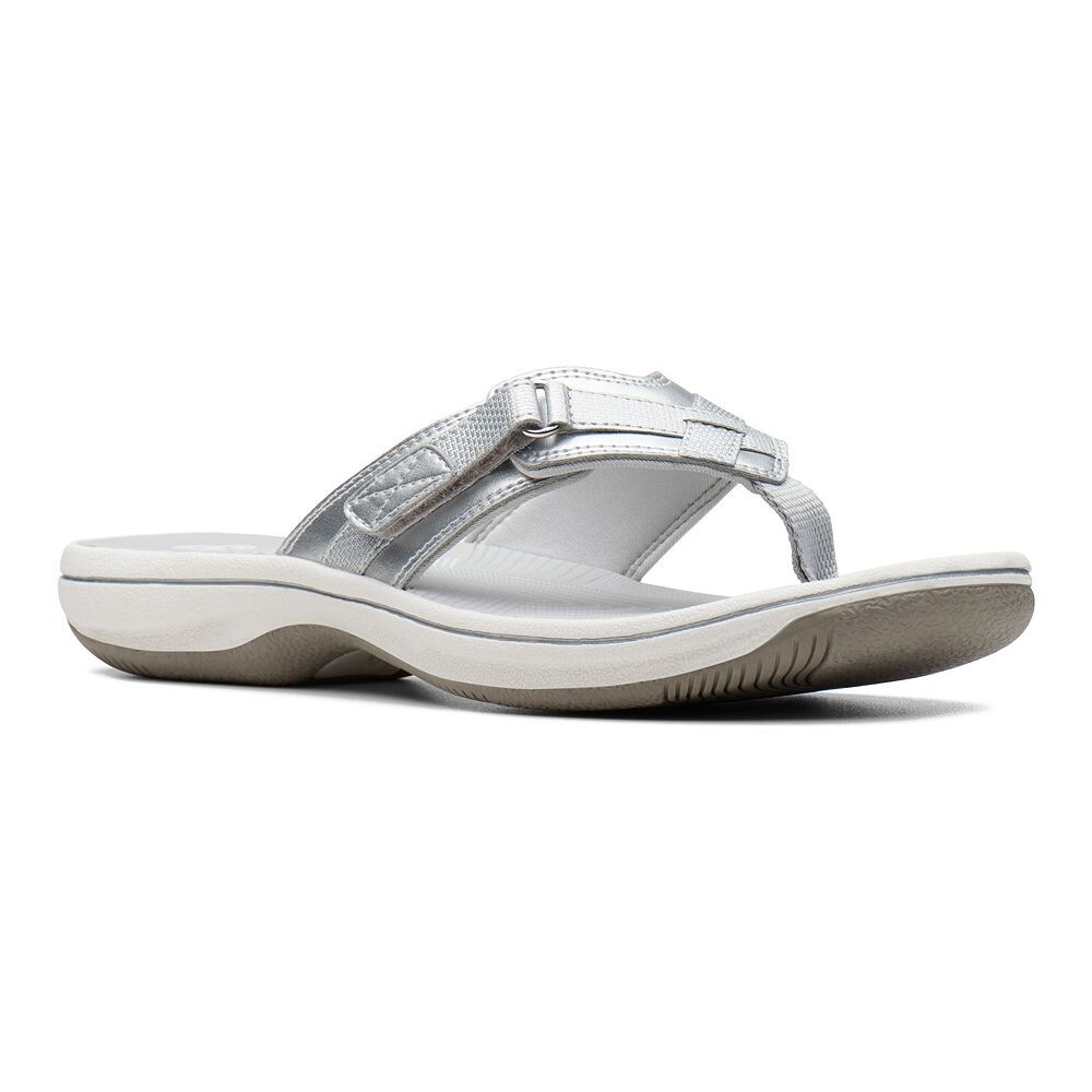 

Женские шлепанцы Clarks Breeze Sea Cloudstepper, цвет Silver