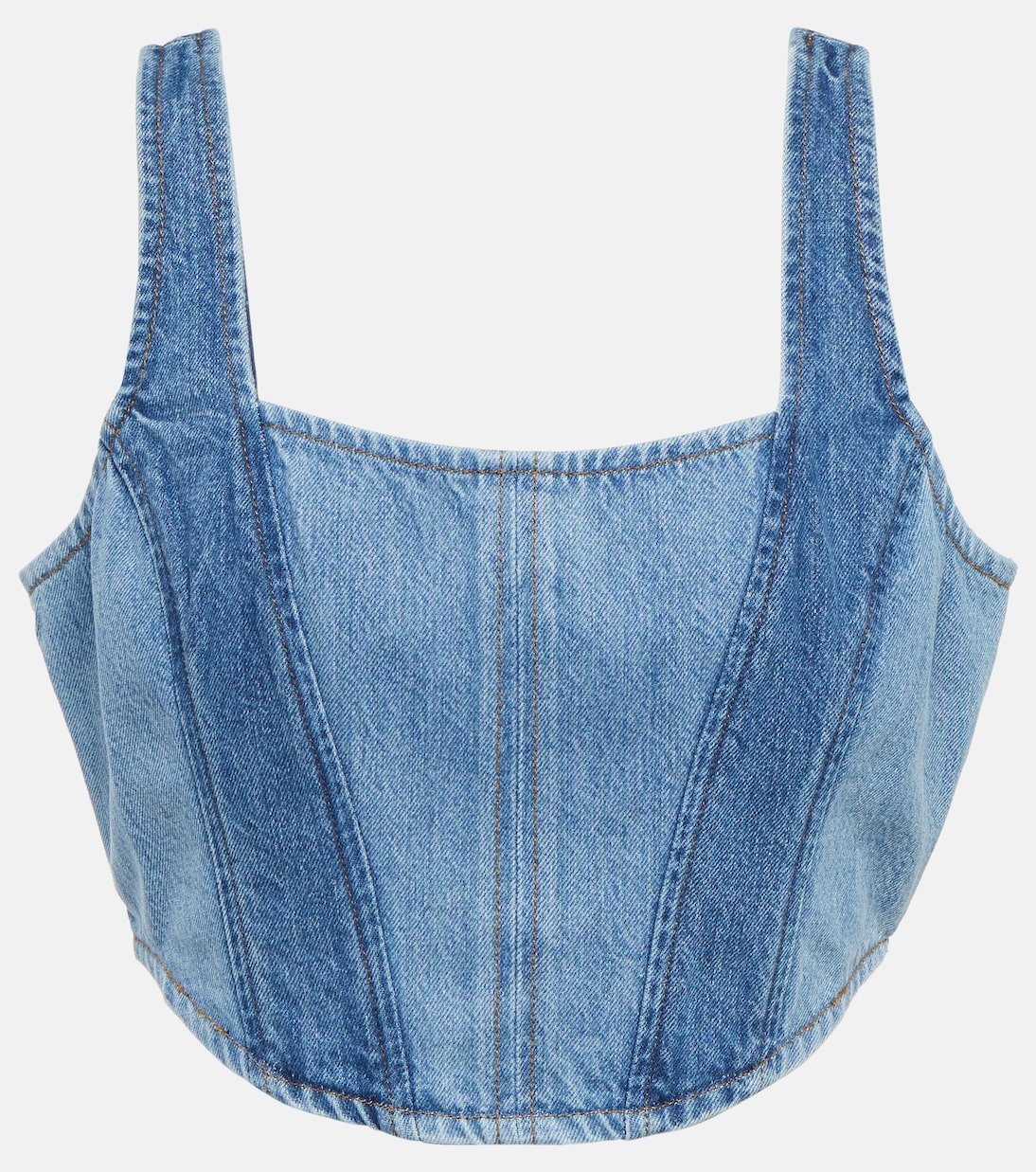

Джинсовый корсетный топ Frame, Indigo Curves