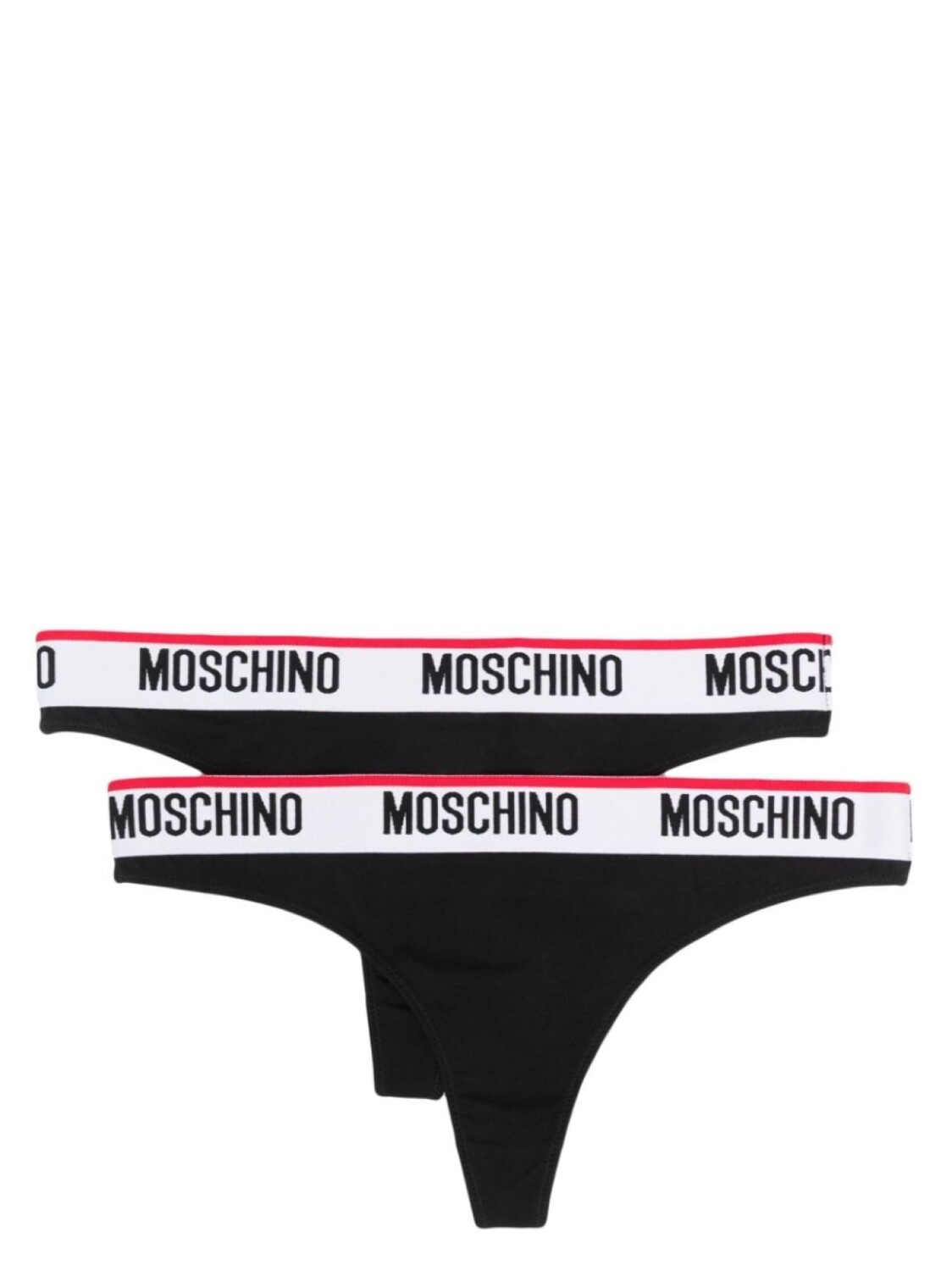 

Moschino трусы-стринги с логотипом, черный