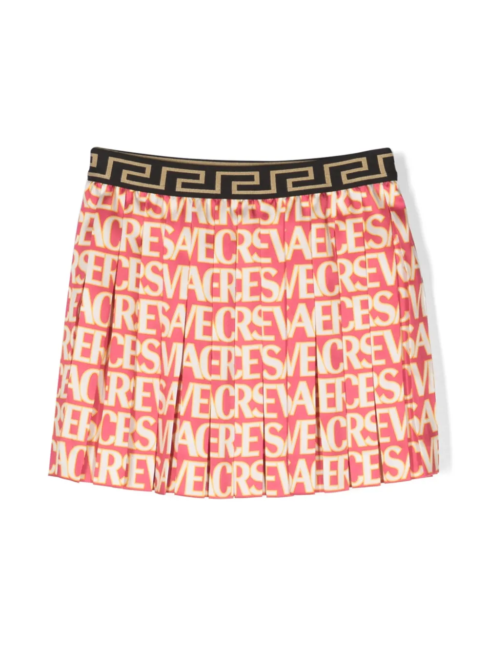 

Плиссированная юбка Versace Allover Versace Kids, розовый