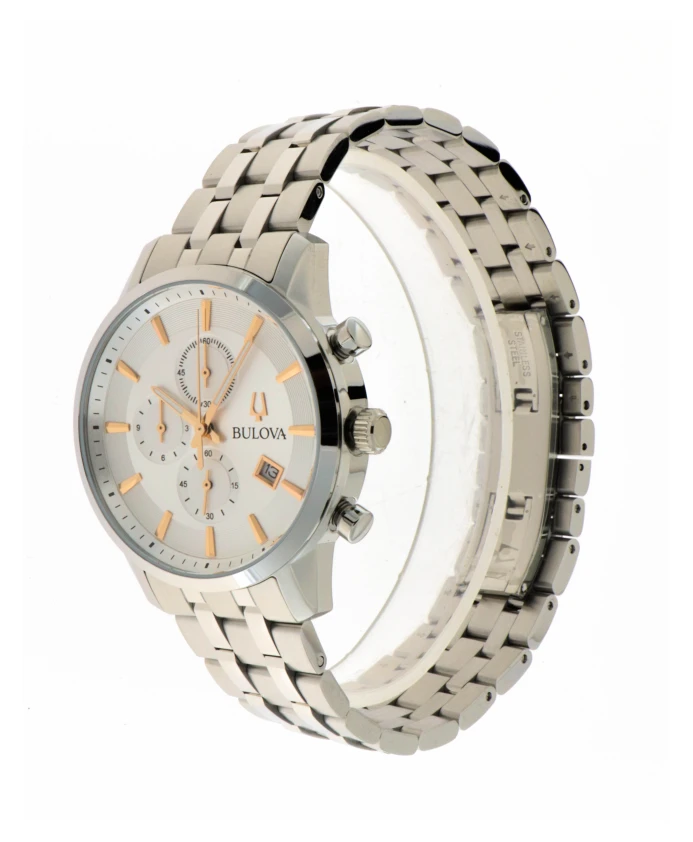 

Часы Sutton Chrono из нержавеющей стали Bulova, серый