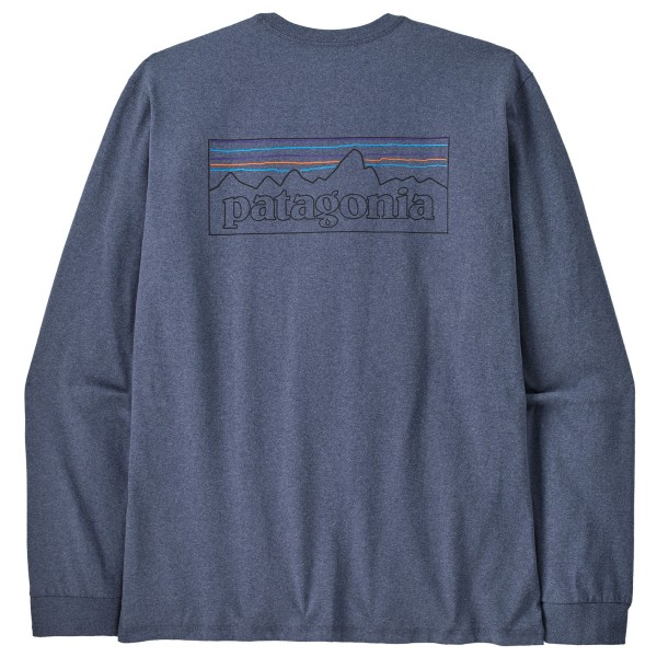 

Футболка с логотипом L/S p-6, ответственная за безопасность, с длинным рукавом Patagonia, синий