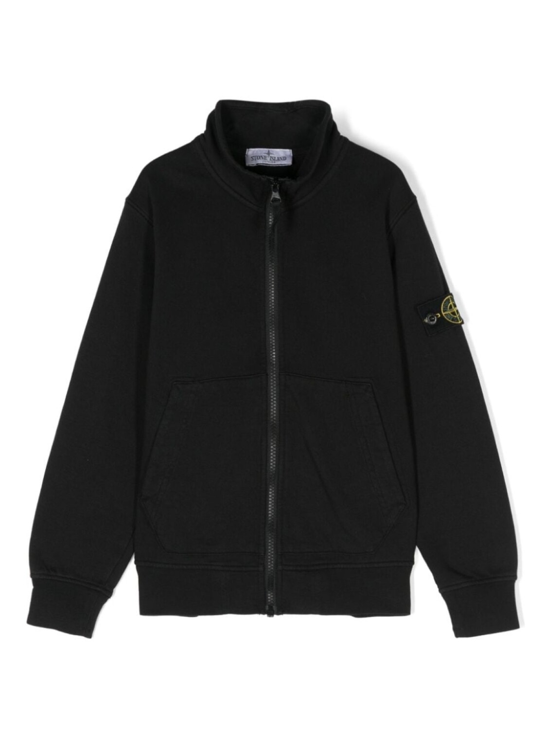 

Stone Island Junior толстовка с узором Compass, черный