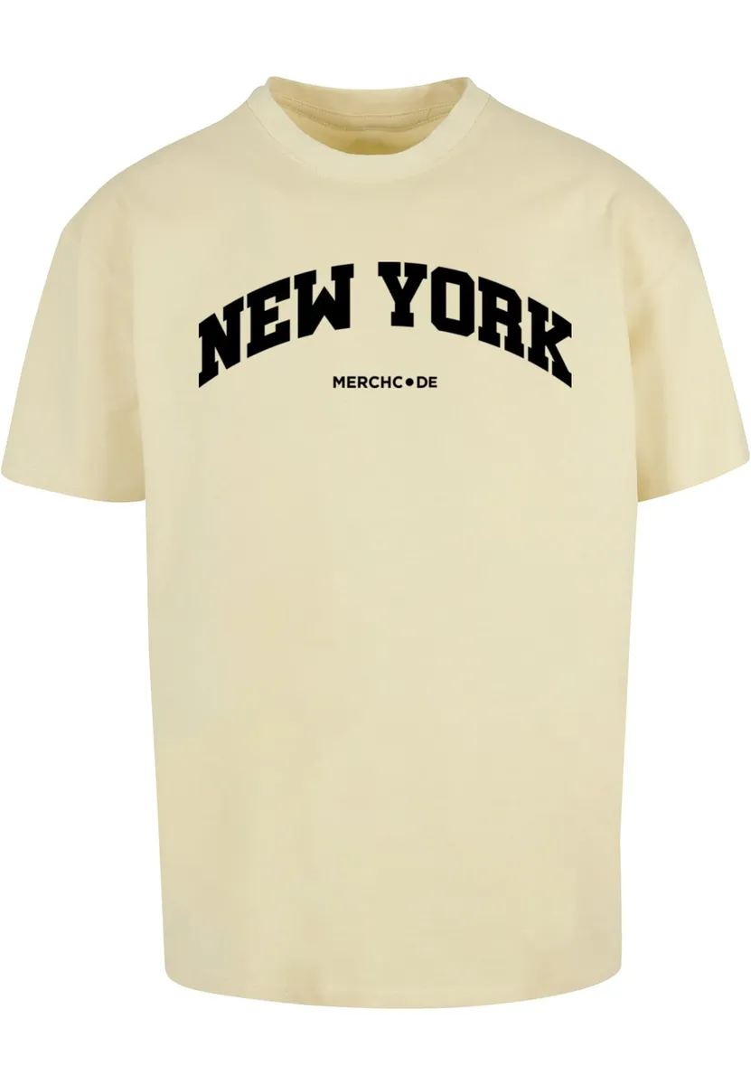 

Футболка Merchcode " Merchcode Men's New York Wording - Heavy Oversize Tee", желтый