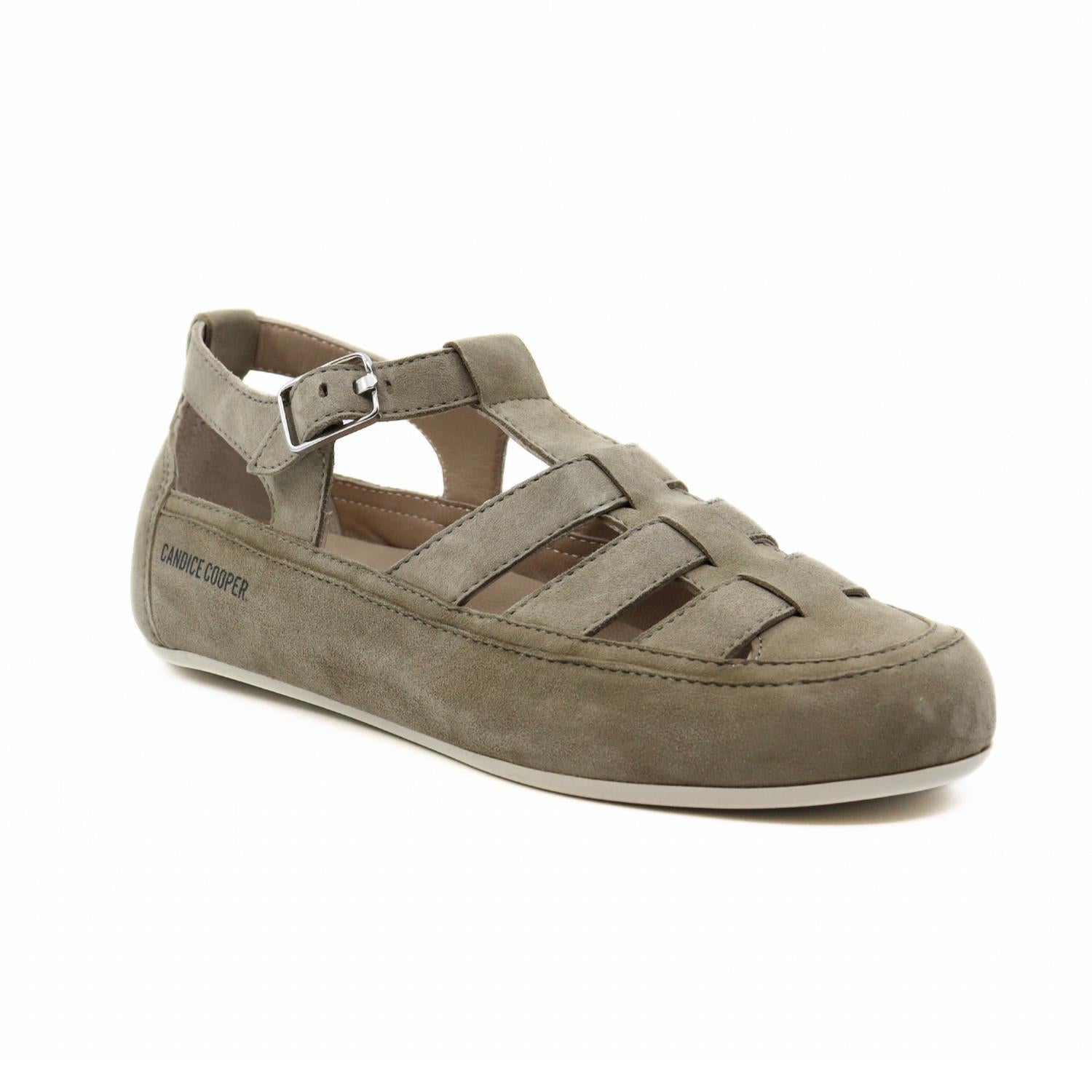 Women's Rock T-Bar Velvet Suede Sandals In Slate Candice Cooper, Slate — фото 2
