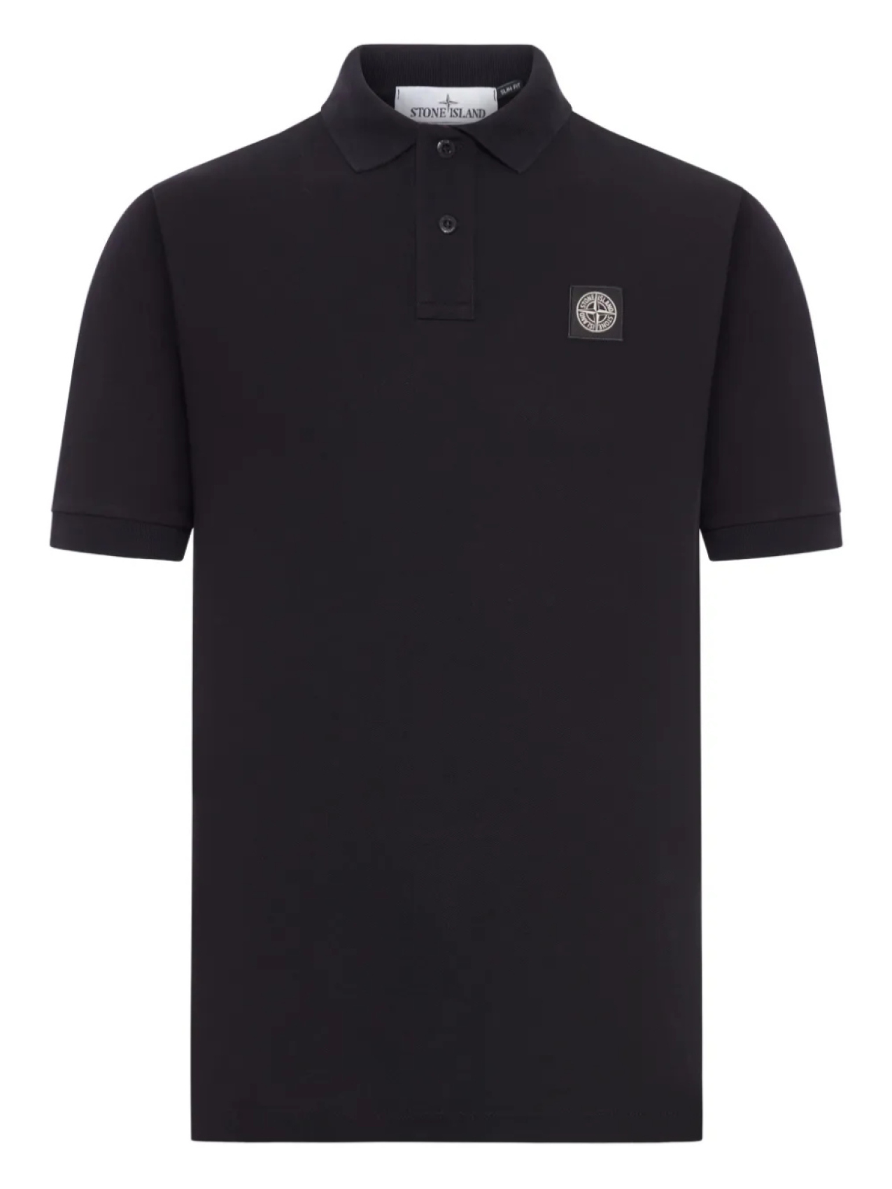 

Футболка-поло с нашивкой-логотипом Stone Island, черный