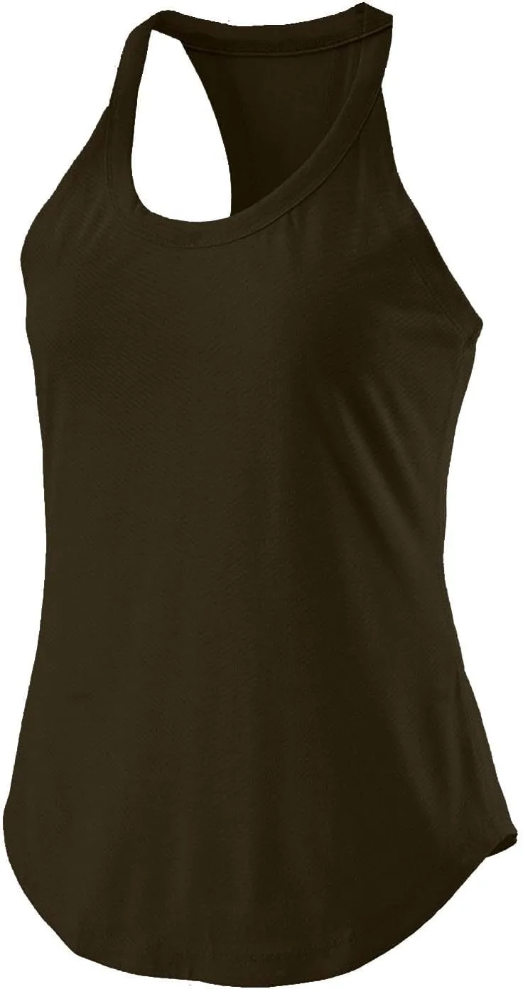 

Топ-майка Workout Racerback для женщин, бесшовный, мягкий, свободный крой bawilom