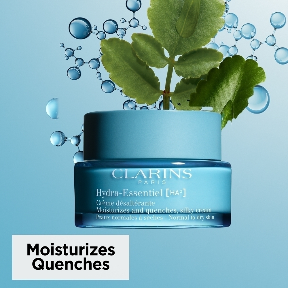 Крем для лица SPF CLARINS Hydra-Essentiel ha² шелковистый, увлажняющий и укрепляющий дневной с гиалуроновой — фото 4