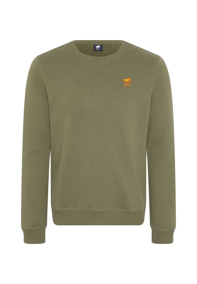 

Свитер с вышитым логотипом Polo Sylt, цвет 18-0521 burnt olive