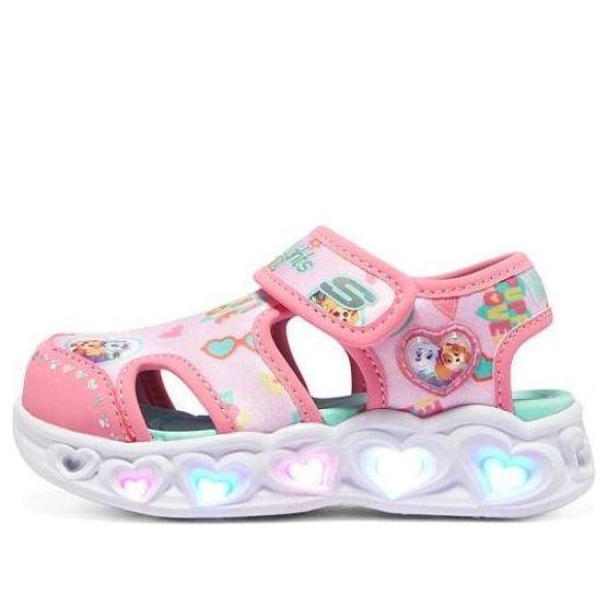 

Сандалии heart lights sandals 'pink white' Skechers, розовый