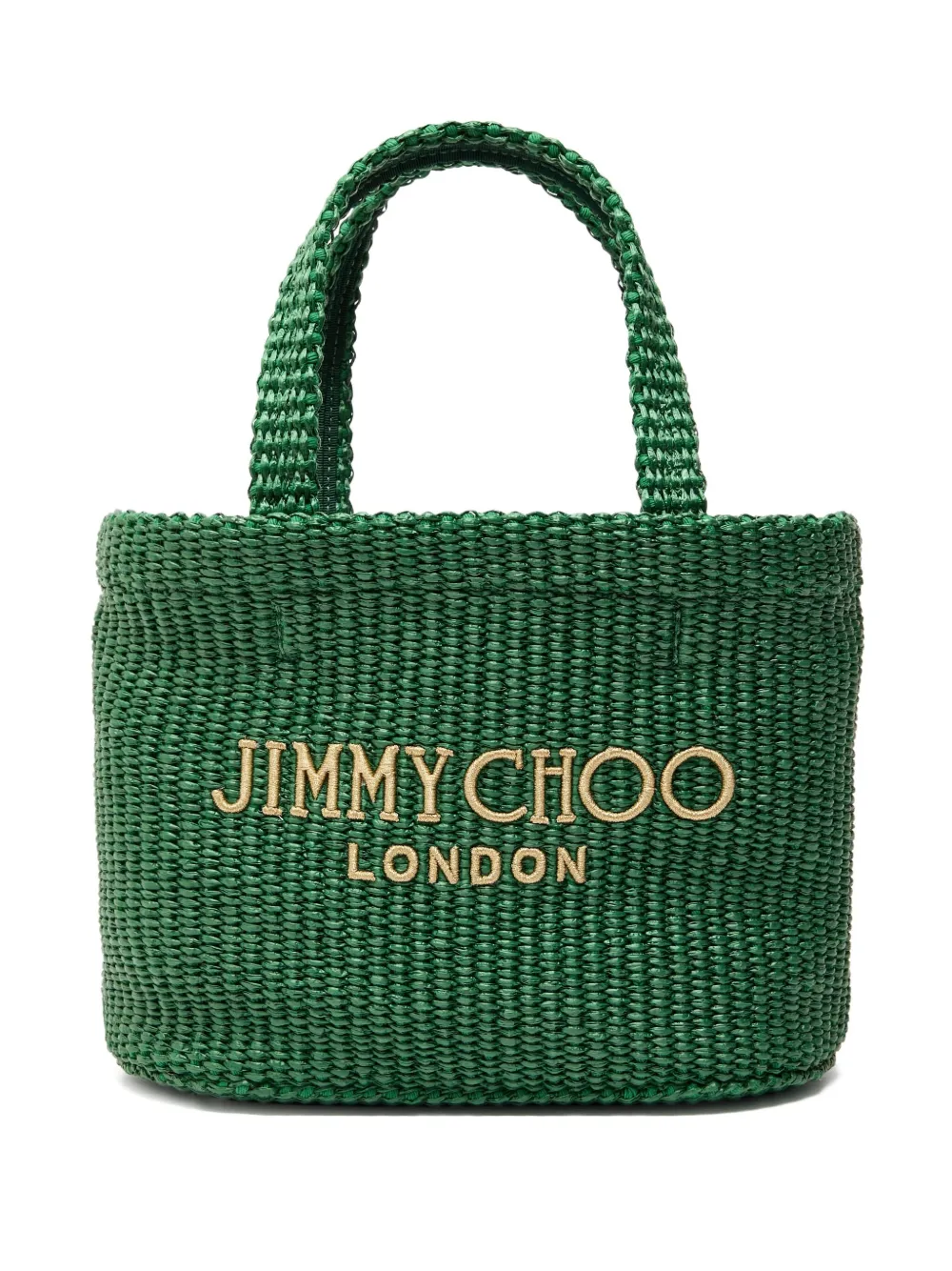 

Мини-сумка-тоут с логотипом JIMMY CHOO, зеленый