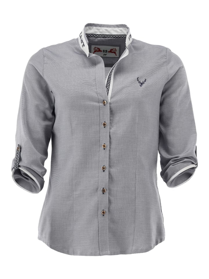 

Традиционная блузка Праян темно-синего цвета OS-Trachten