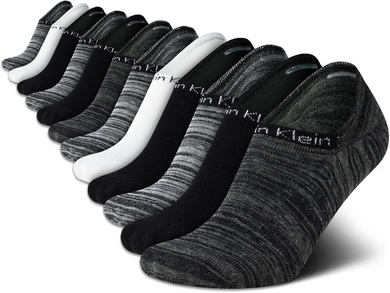

Женские носки Calvin Klein Liner Socks - 12 пар легких хлопковых носков-невидимок для женщин, Assorted