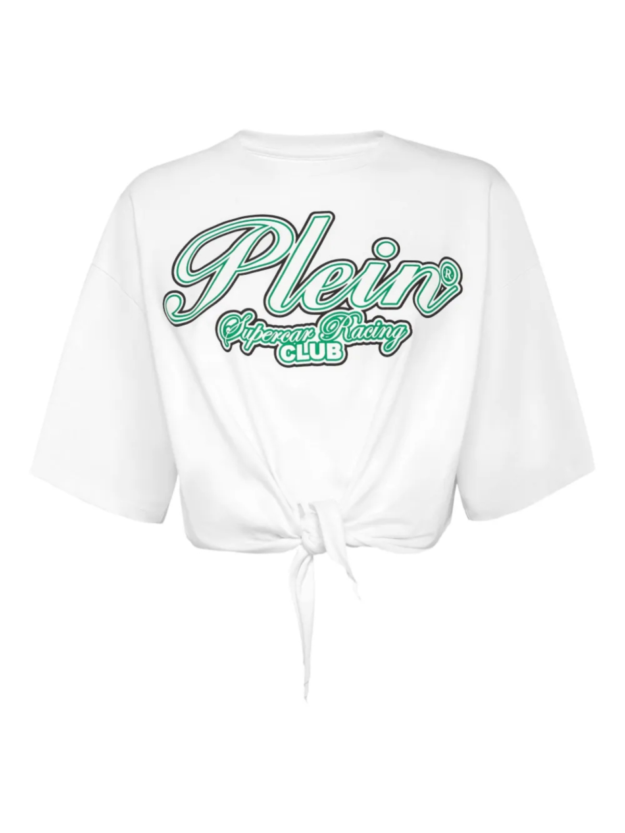 

Укороченная футболка Racing Club Philipp Plein, белый