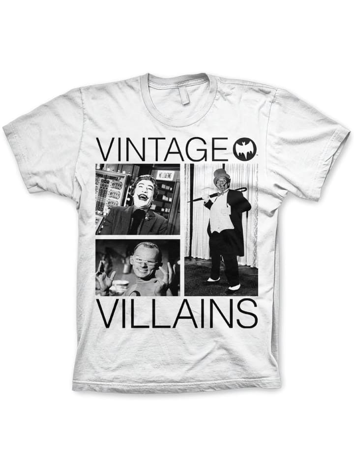 

Футболка Vintage Villains Big Tall T-Shirt белого цвета Batman, Белый, Футболка Vintage Villains Big Tall T-Shirt белого цвета Batman