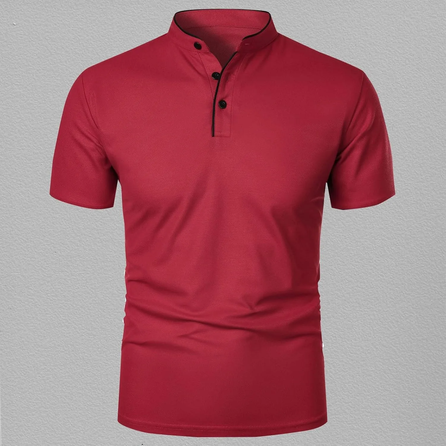 Мужская футболка Henley Muscle Fit Moisture Wicking — фото 2