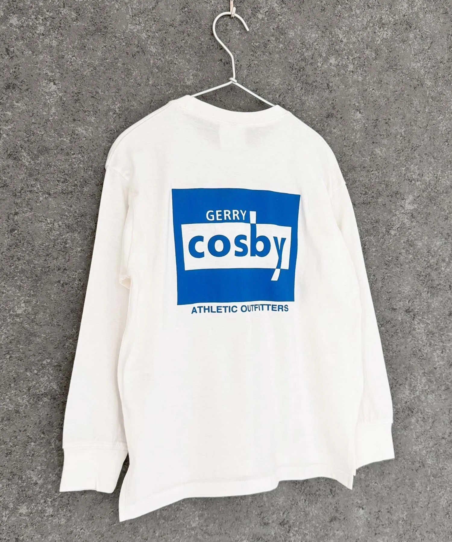 Детская футболка с логотипом Gerry Cosby с длинным рукавом белая