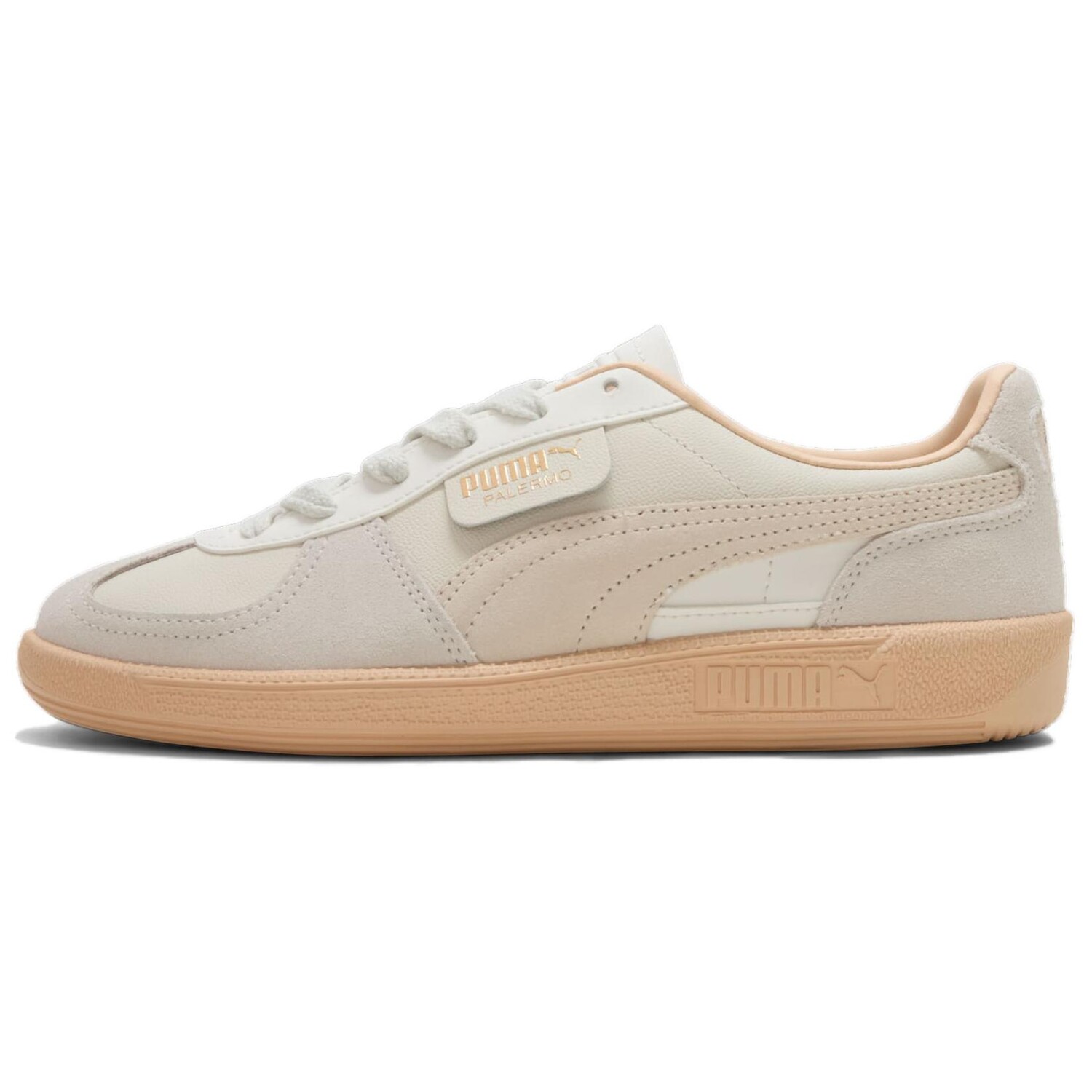 

Кроссовки Puma Palermo Skateboarding Shoes Women's Low-top Warm White, белый