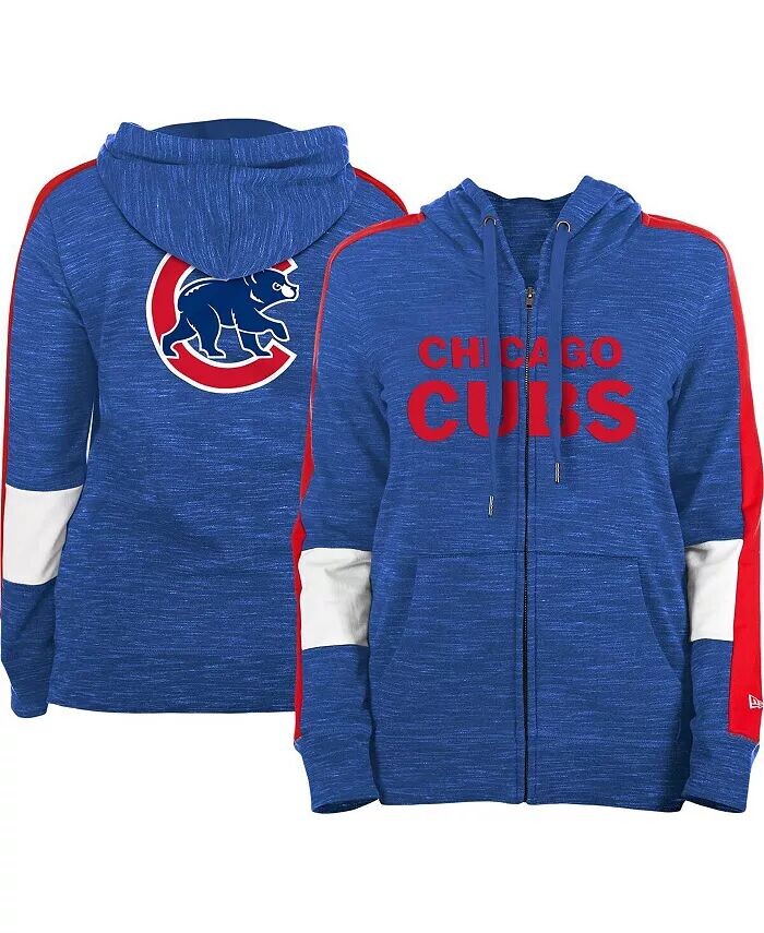 

Женская толстовка с молнией во всю длину и цветными блоками Royal Chicago Cubs New Era