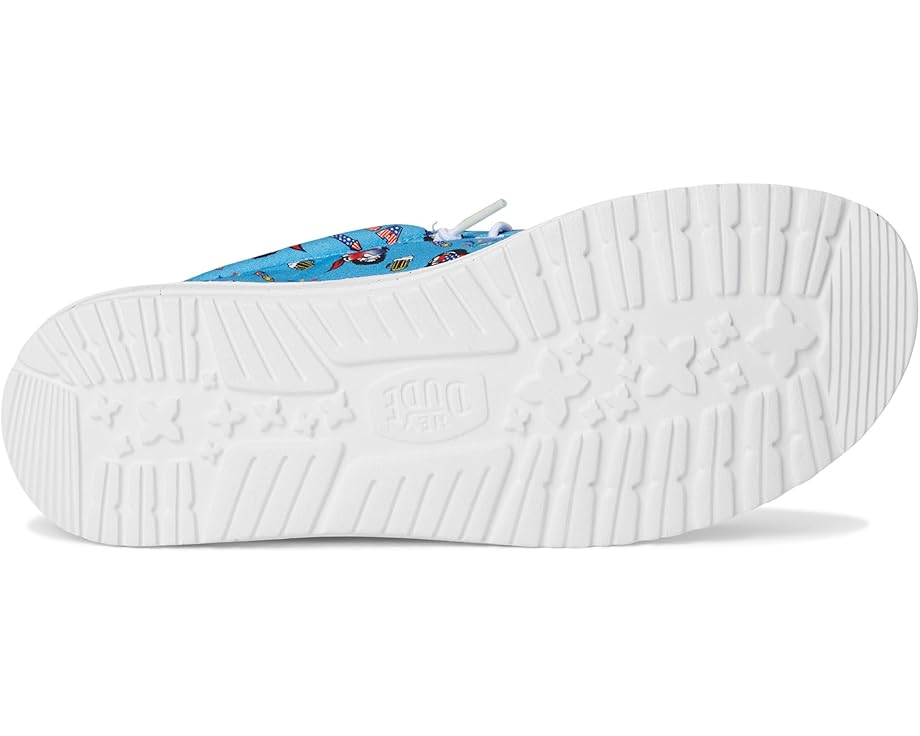 Кроссовки Hey Dude Wally Americana Party, цвет Vista Blue/Multi — фото 3