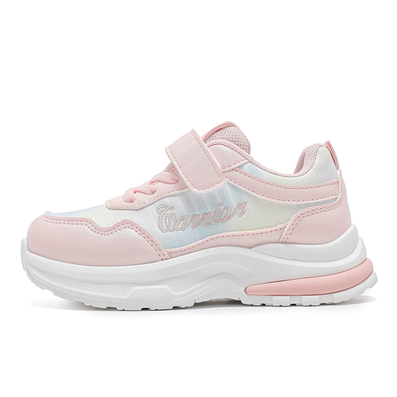 

Легкие, амортизирующие, противоскользящие, антиударные, низкие кроссовки для детей WARRIOR, розовый