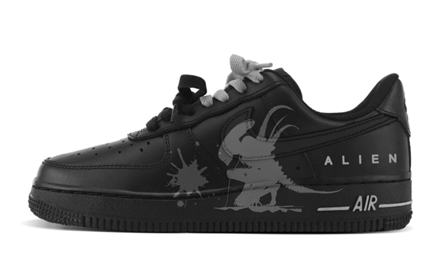 

Кроссовки для скейтбординга Air Force 1 женские с низким верхом, черный/серый Nike