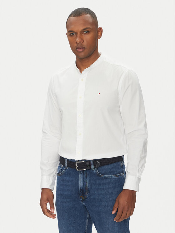 

Рубашка обычного кроя MW0MW39966 Tommy Hilfiger, белый