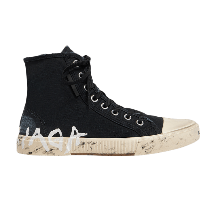 

Кроссовки Balenciaga Paris High 'Graffiti - Black', черный