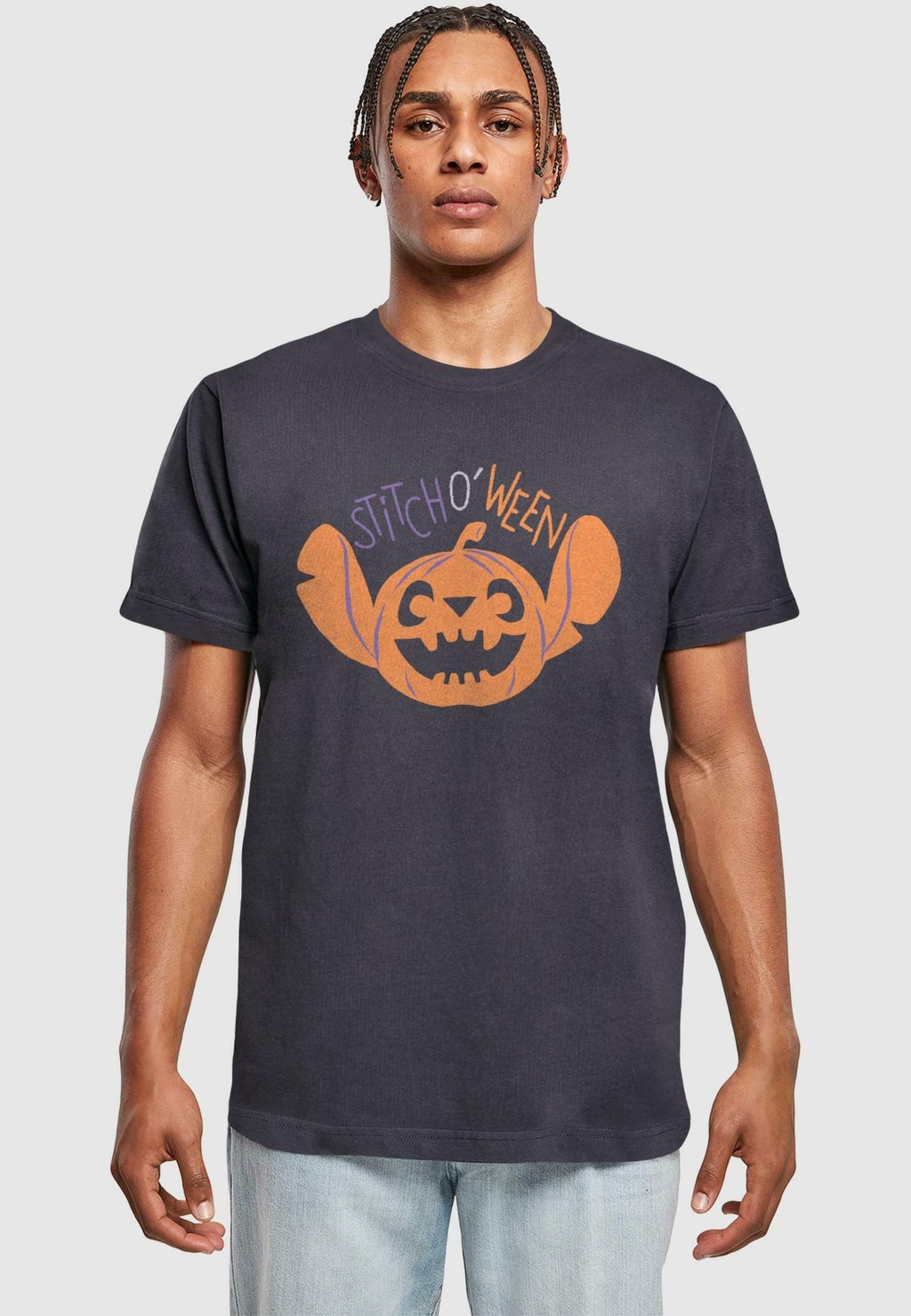 

Футболка с принтом DISNEY LILO & STITCH HALLOWEEN ABSOLUTE CULT, темно-синий